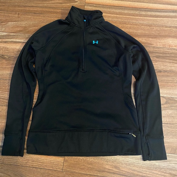 Under Armour Women's Black Quarter-Zip Sweatshirt - Picture 1 of 4